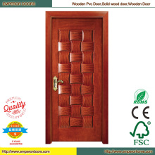 Puerta principal madera puerta plegable de PVC puerta PVC madera MDF